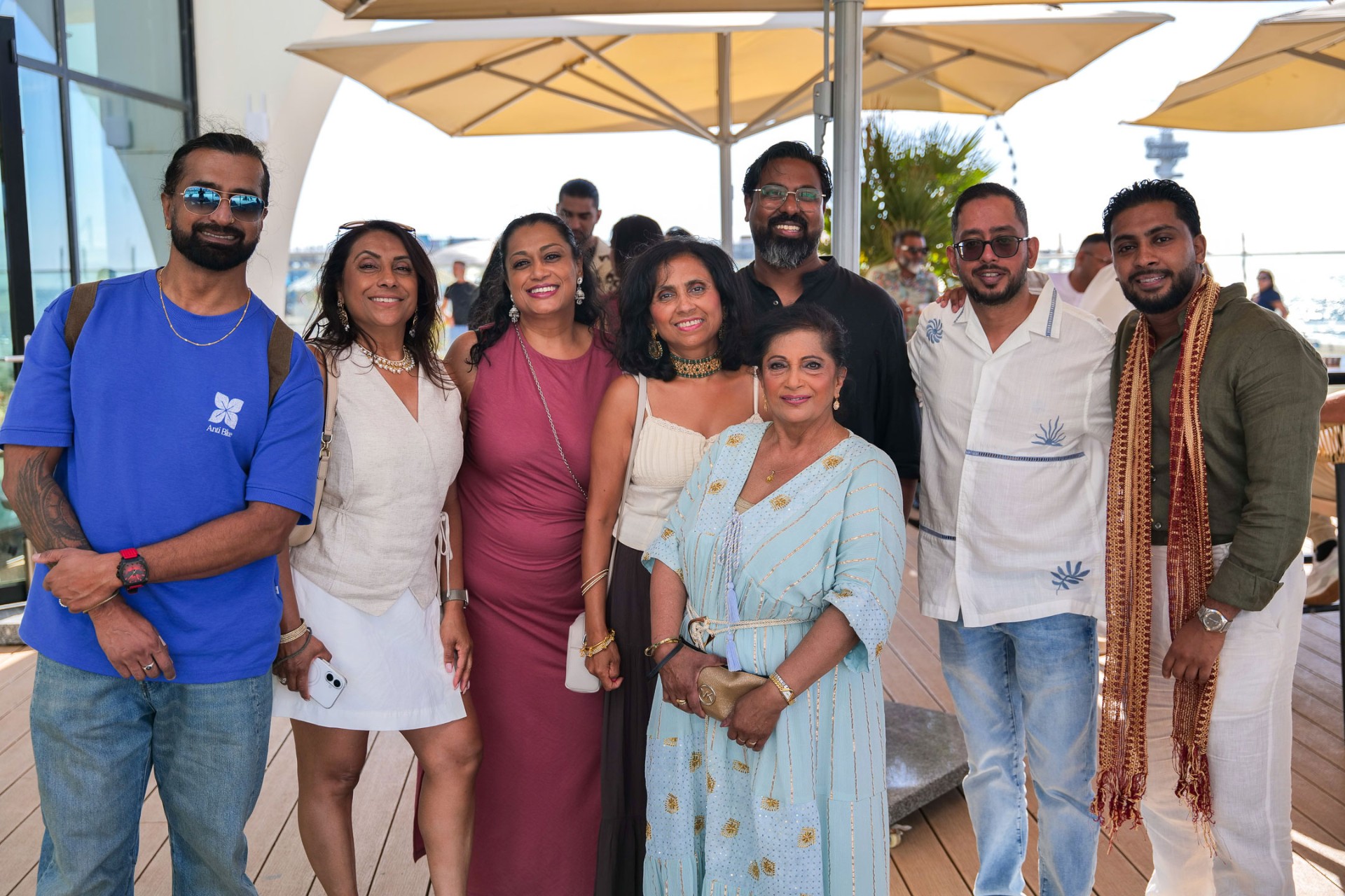 Group of friends at Bollywood Brunch